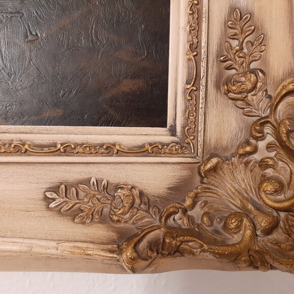 1959 YELLOW ROSE BOUQUET FRAMED PAINTED ART, GORGEOUS - Picture 15 of 16